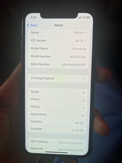 iPhone XS 64GB Unlocked