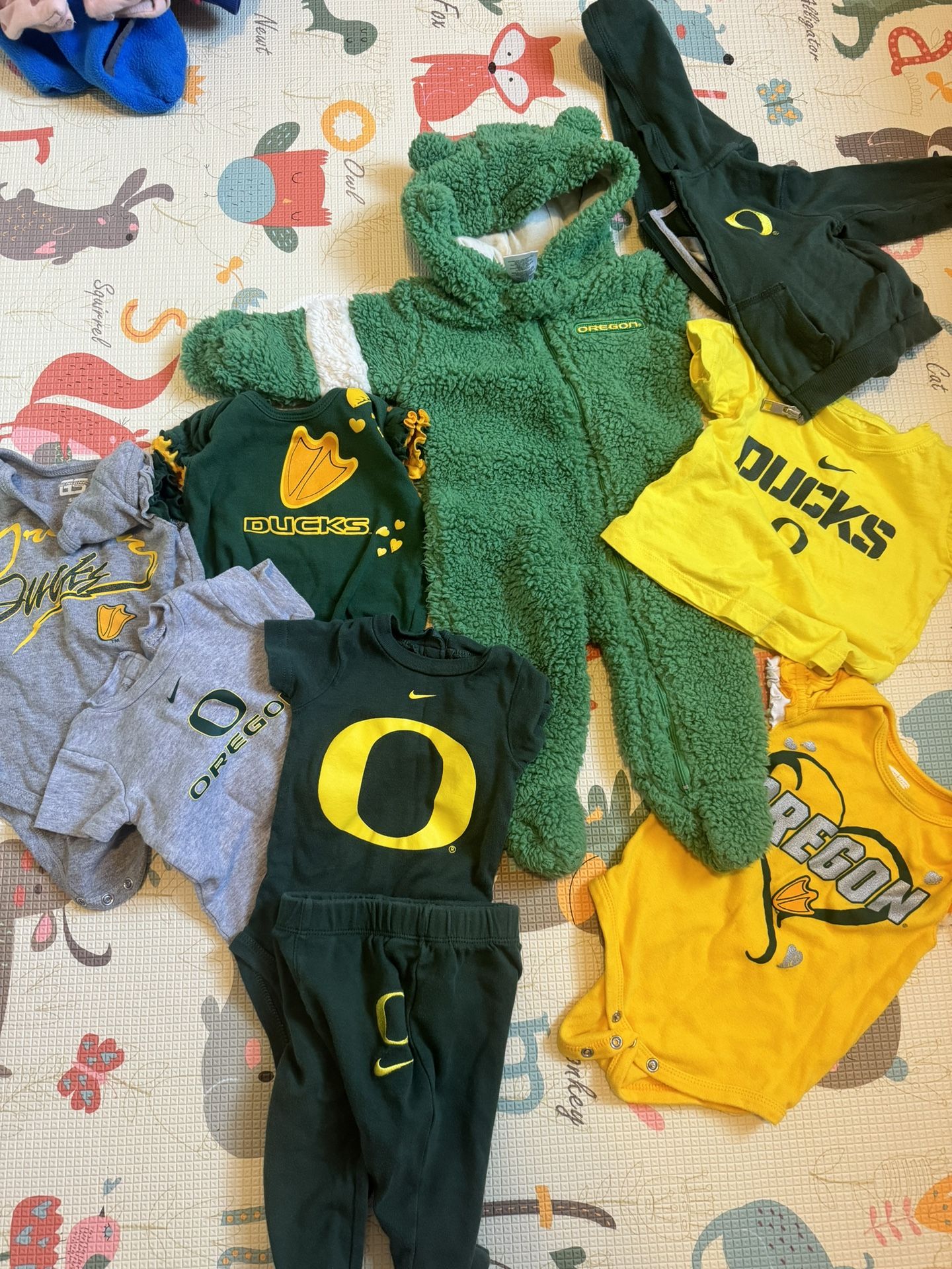 Oregon Ducks Baby Clothes 6months - Some With Tags $35 For Everything