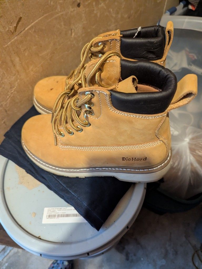 New 7.5 Men DieHard Work Boots Non Steel Toe