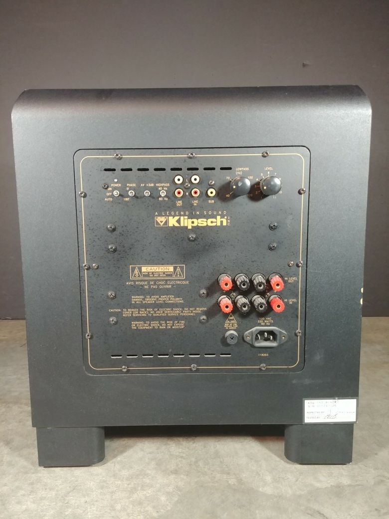 Klipsch hotsell ksw 150
