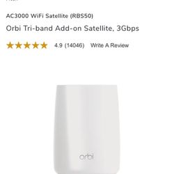 Orbi Mesh WiFi System