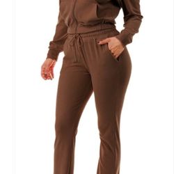 Zip Up Set Flare Pants / MEDIUM 