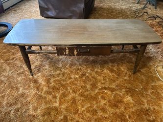 Mid-Century Modern Coffee Table with Drawer