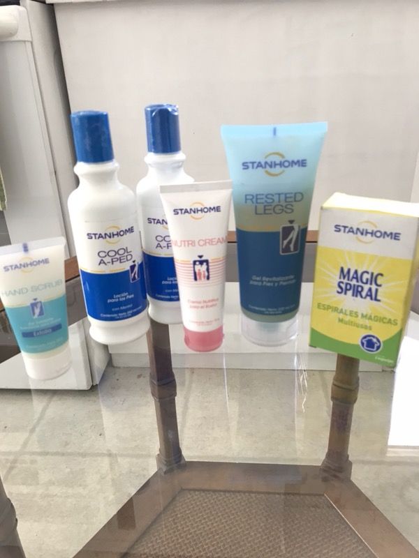 Stanhome products. Last available.