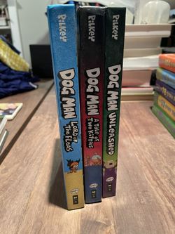 Hardcover Dog man Books.  