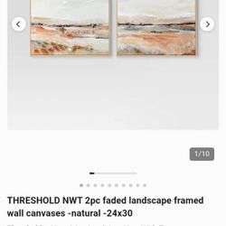 Faded Landscape Framed Wall Canvas