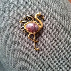Vintage Gold Swan Pendant