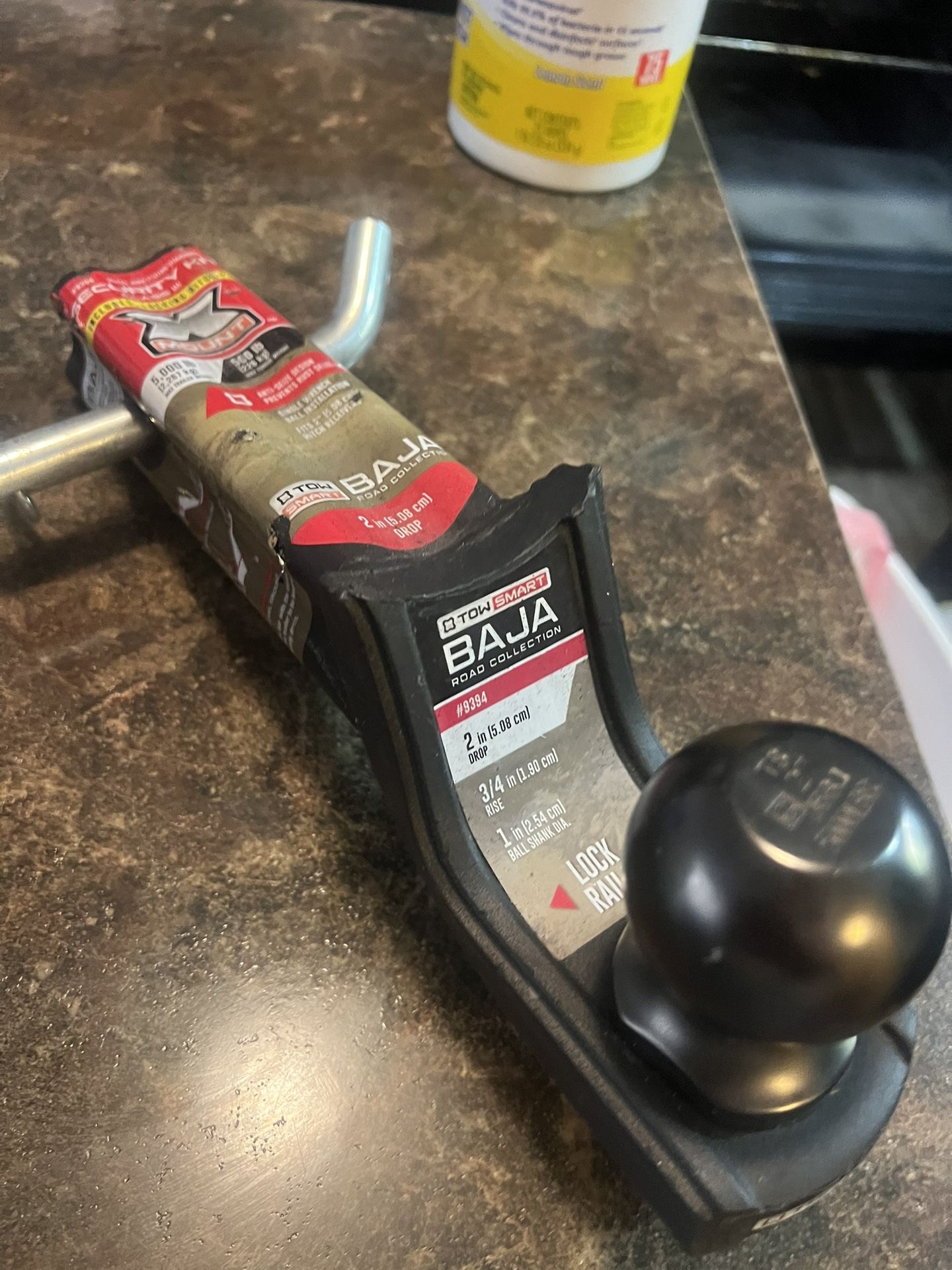 Trailer Hitch 2” Ball 5,000lbs — Complete Set (Ball + Pin)”