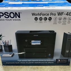 WorkForce Pro WF-4833 Wireless All-in-One Printer with Auto 2-Sided Print, 50-page ADF, 500-sheet Paper Capacity, and 4.3" Color Touchscreen