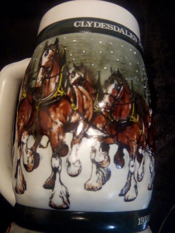 Budweiser Clydesdale a 50 the Anniversary Drinking Mug