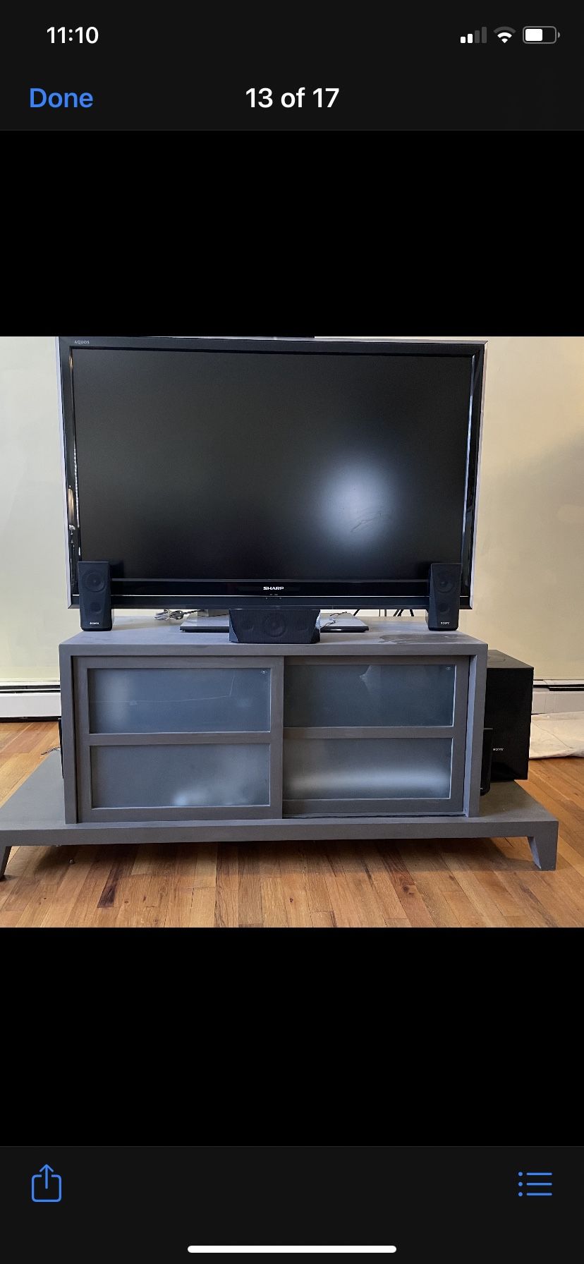 Light Gray Entertainment Console
