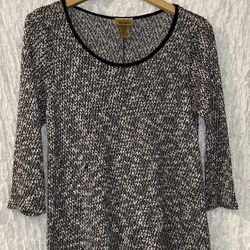 Wrangler: Loose Weave Top, 3/4 Length Sleeves, Size: Large 