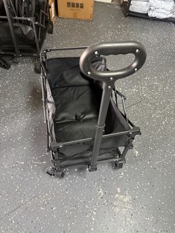 Black Folding Utility Wagon Cart -300 lbs