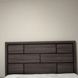 Bed frame, Dresser with mirror , 2 drawer night stands 