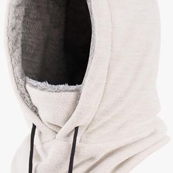 Windproof Full Face Mask Neck Cover Warmer Sports Cap for Men Women White ONLY 