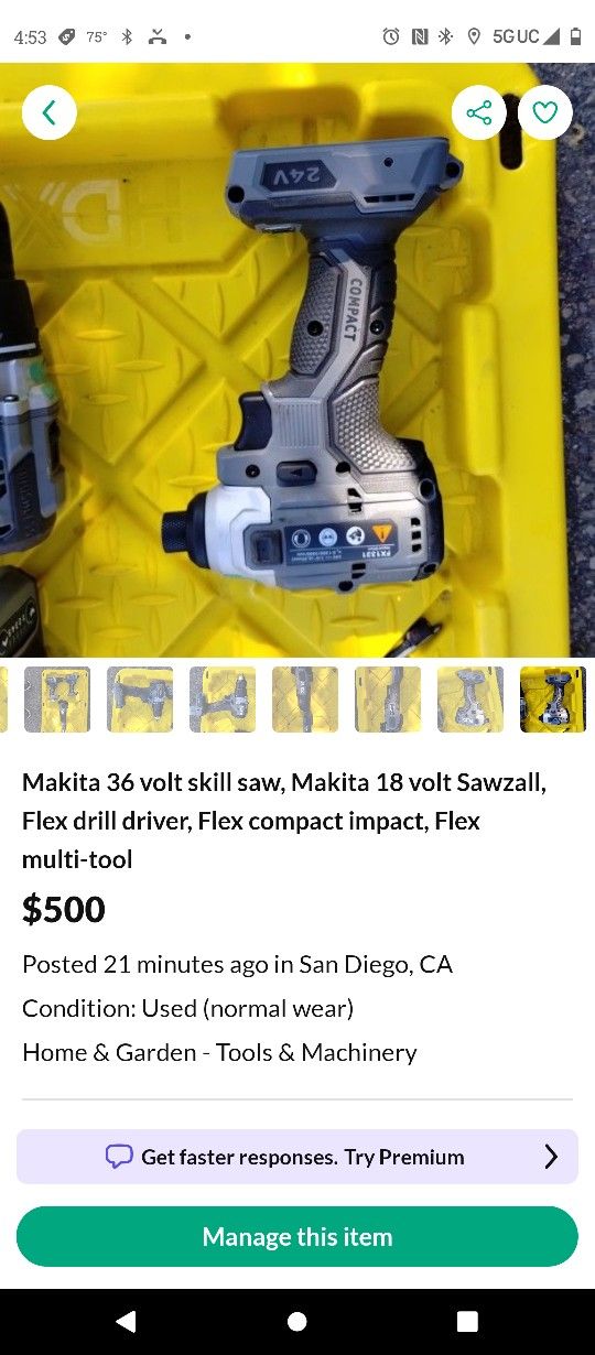 Flex 24 volt impact multi-speed