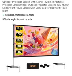 120 Inch Outdoor Projector Screen