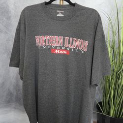 Northern Illinois University Mom Tee Charcoal Heather Sz 2XL NEW
