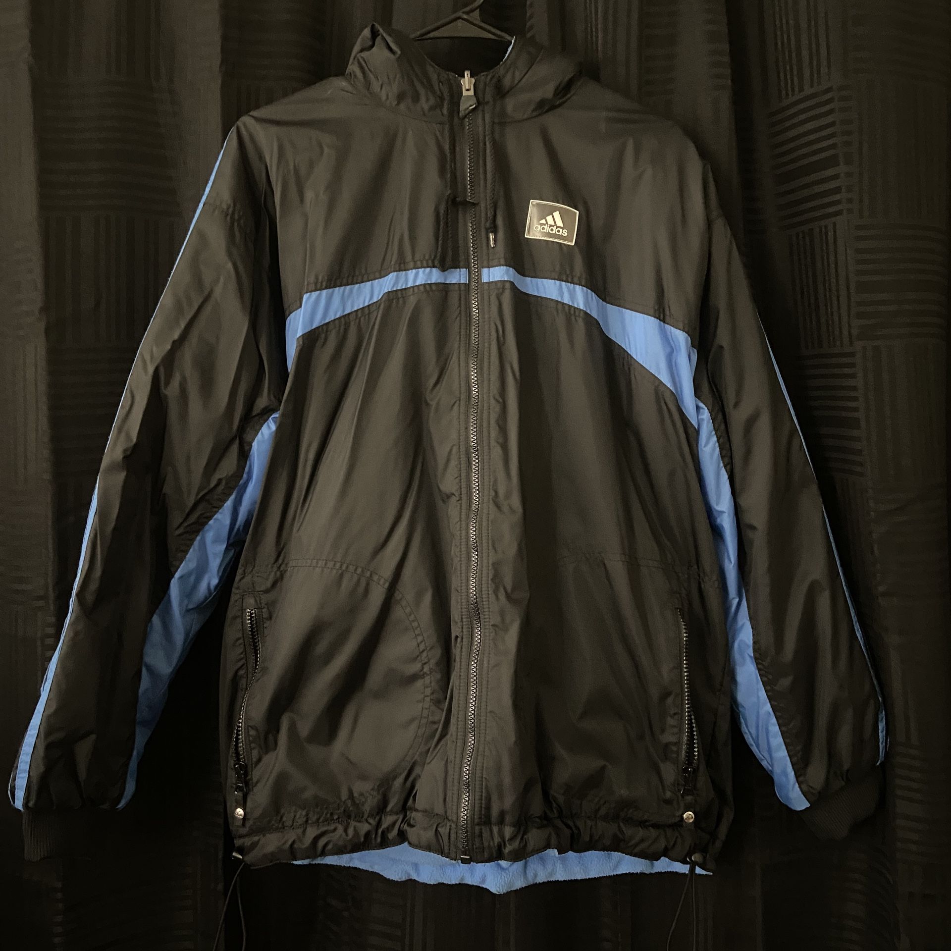 Adidas Vintage Reversible Jacket Black/Sky Blue