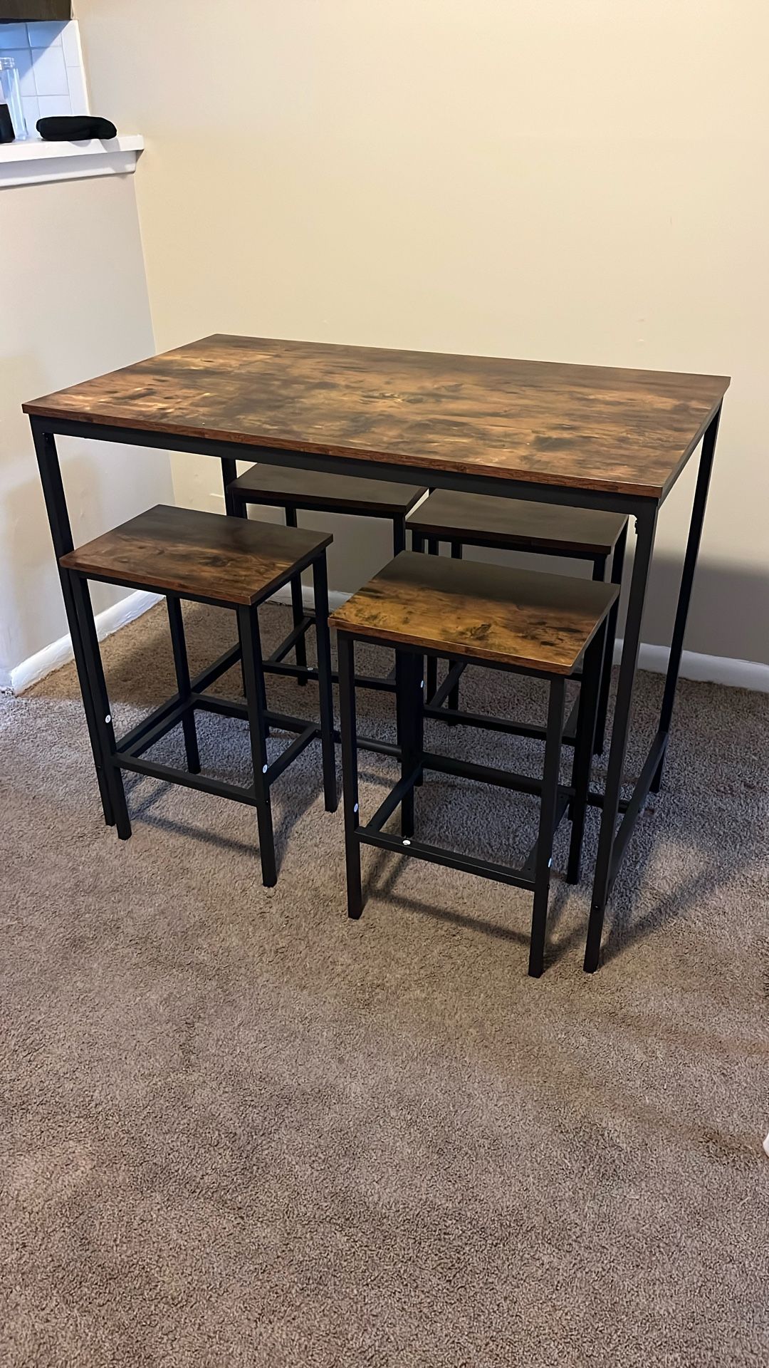 Dining Table & Four Stools