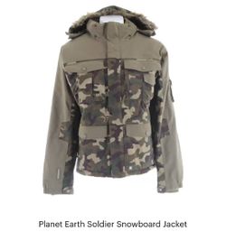 Planet Earth Soldier Snowboard Jacket