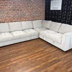 Delivery Available Costco Gray l shape sectional sofa couch retails