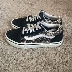 Vans Off The Wall Sk8 Low Top Suede Sneakers Size 2 Kids