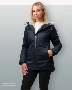 Freshemp Originals Ladies' Jacket AKA  The Hoodlamb Women's Classic Hemp Jacket in Black