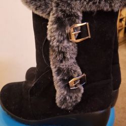 Boots, Black In Color With Fur. Size 8-9, Brand New, Never Worn, I have 2 Pairs