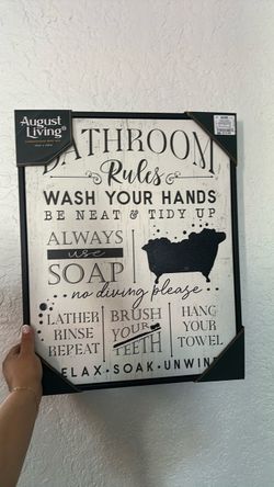 Bathroom wall frame