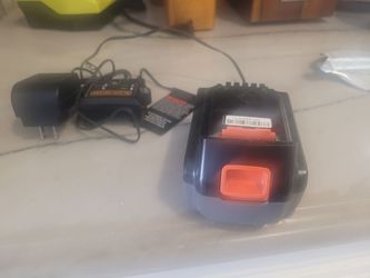Black and Decker 20v lithium  3.0 AH battery and charger.