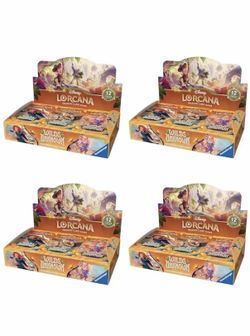 Disney Lorcana Wilds Unknown Booster Box Case | SEALED CASE | 4x Booster Boxes prerelease may 15