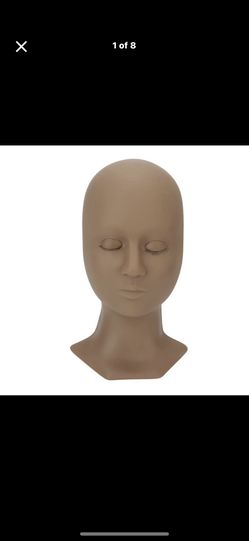 Roll over image to zoom in Eyelash Head Mannequin, Replaceable Eyes Eyelash Exte Brand: Agatige
