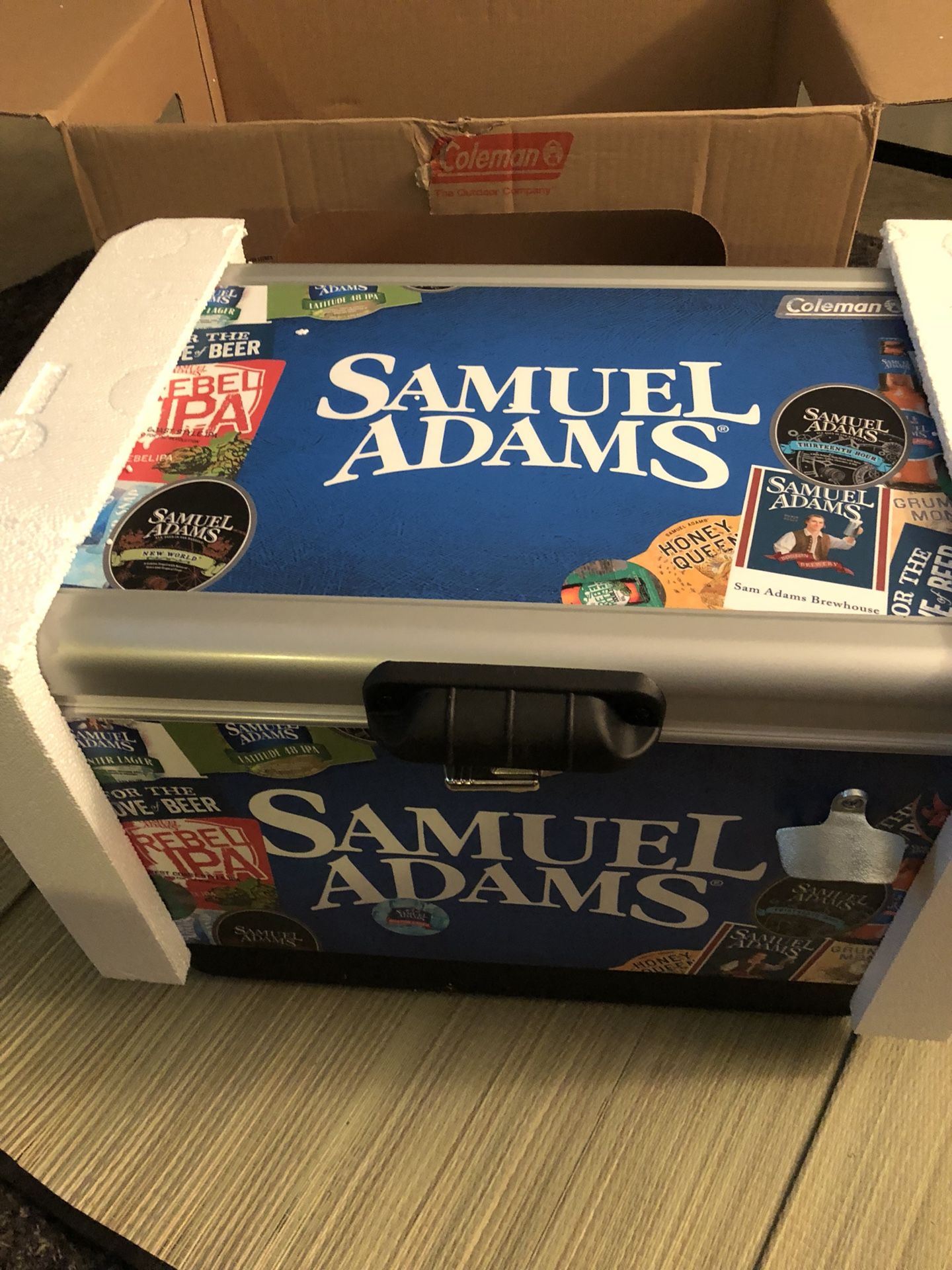 Sam adams coleman best sale cooler