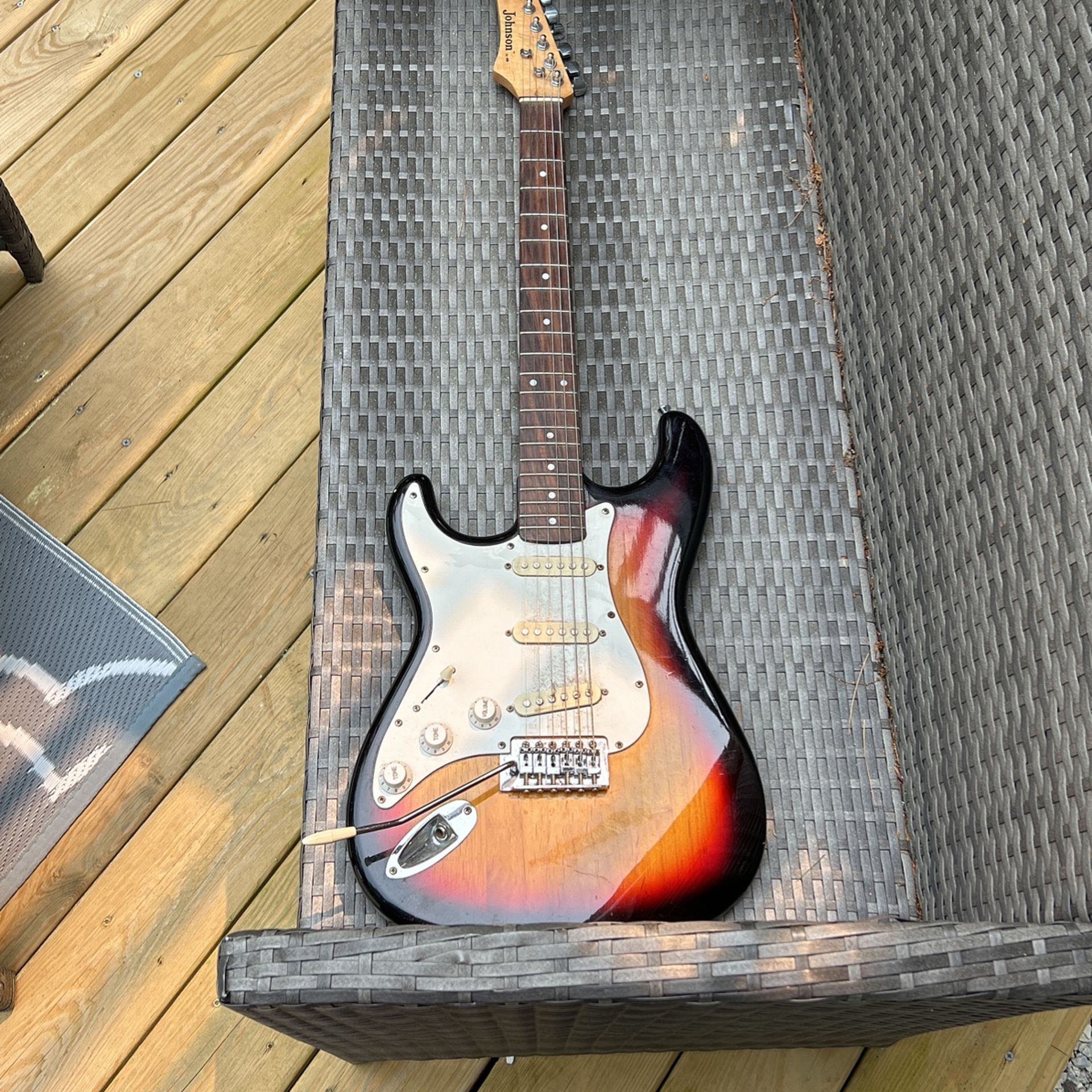 Left Handed Electric Guitar. 