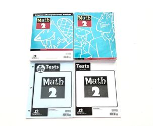 BJU PRESS HOMESCHOOL MATH 2 Third Edition USED