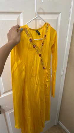 Yellow Kurti/long Gown