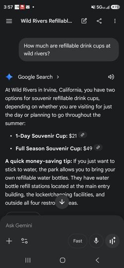 Wild rivers season drink cup
