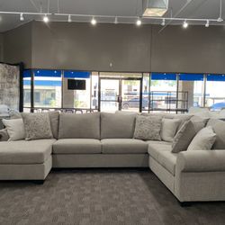 Tan Beige Sectional Couch