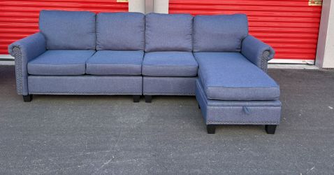  Studded Sofa, Couch Sectional ( Delivery Available)