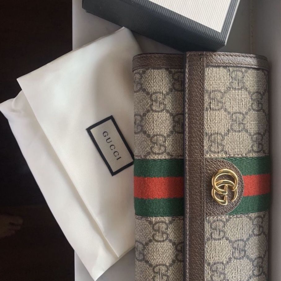 Authentic Gucci Ophidia GG Continental Wallet 