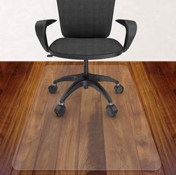 Large Clear Office Chair Mat – 48" x 59" – Hardwood & Tile Floor Protector