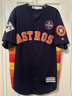 Majestic Jose Altuve Houston Astros Cool Base World Series Jersey Size Medium