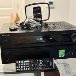 Onkyo TX- NR 414 5. 1 Channel 80 Watt Home Theater AV Receiver 
