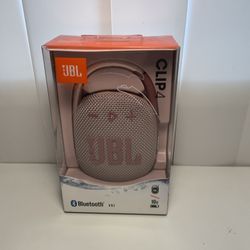 JBL Clip 4 Pink Portable Bluetooth Speaker New Sealed
