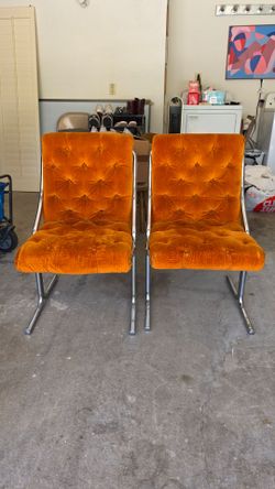 Orange Vintage Chairs