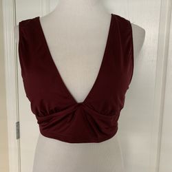 Woman’s Woman’s size large burgundy bikini top