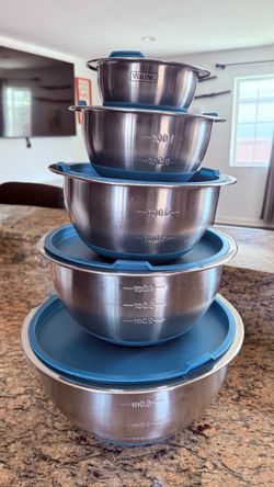 Mixing Bowls with Lids Set, 5 pcs