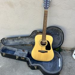 Great 😊 Fender DG10/12 NS 12 string guitar with hard shell case Reverb