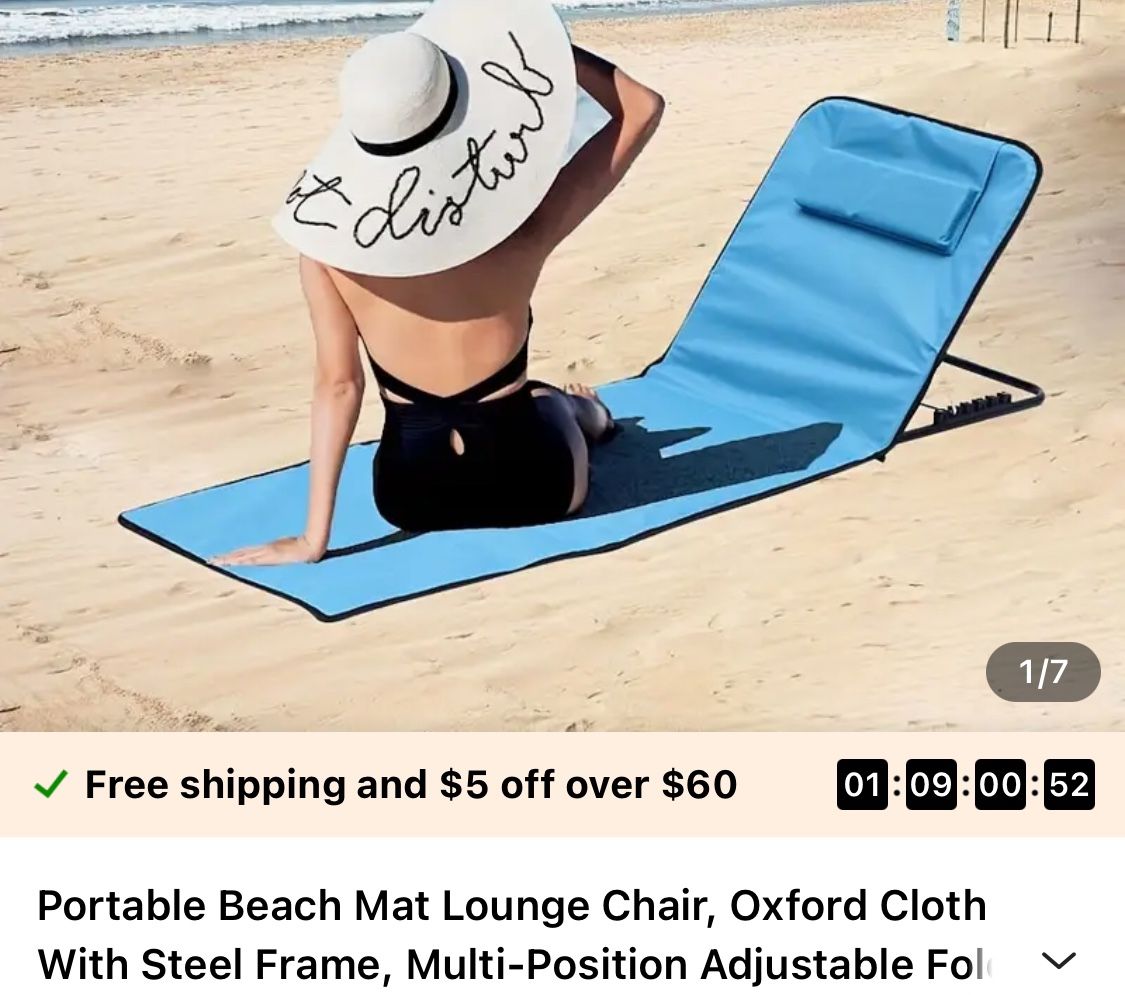 2 Beach Chairs… New Never Used